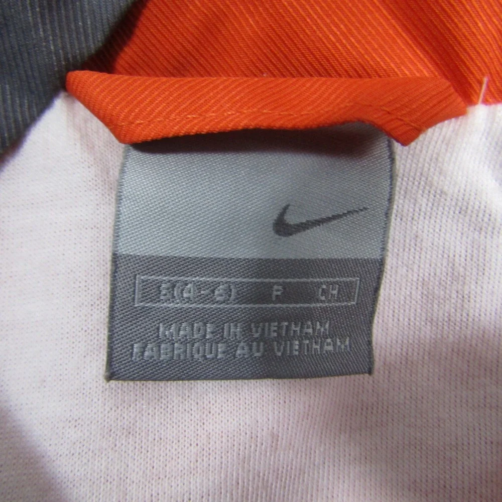 Nike Windbreaker Jacket Women S Orange Grey Colorblock Full Zip Hooded 00194